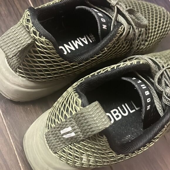 Nobull Diamond Knit Solid Green Mesh Training Shoes Size Men 5.5 or Women 7 US - Picture 4 of 7